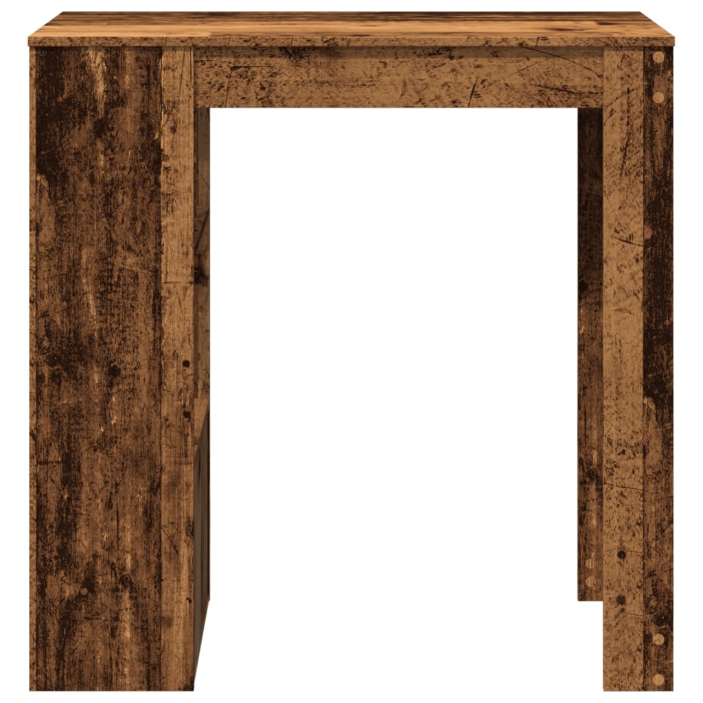 vidaXL Masă bar cu rafturi, lemn vechi, 102x50x103,5 cm lemn prelucrat