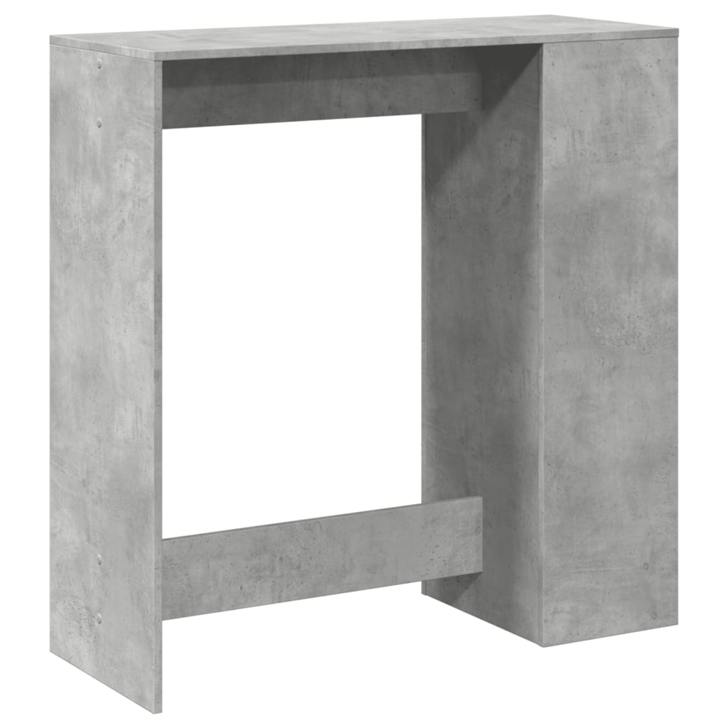 vidaXL Masă de bar cu rafturi gri beton 101x40x103,5 cm lemn prelucrat vidaXL Masă de bar cu rafturi gri beton 101x40x103,5 cm lemn prelucrat