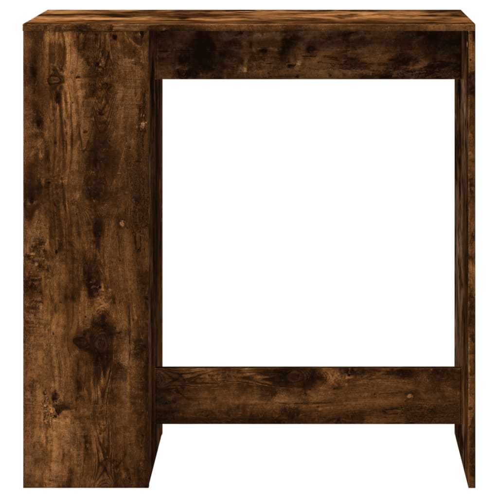 vidaXL Masă bar cu rafturi, stejar fumuriu, 101x40x103,5 cm, lemn vidaXL Masă bar cu rafturi, stejar fumuriu, 101x40x103,5 cm, lemn