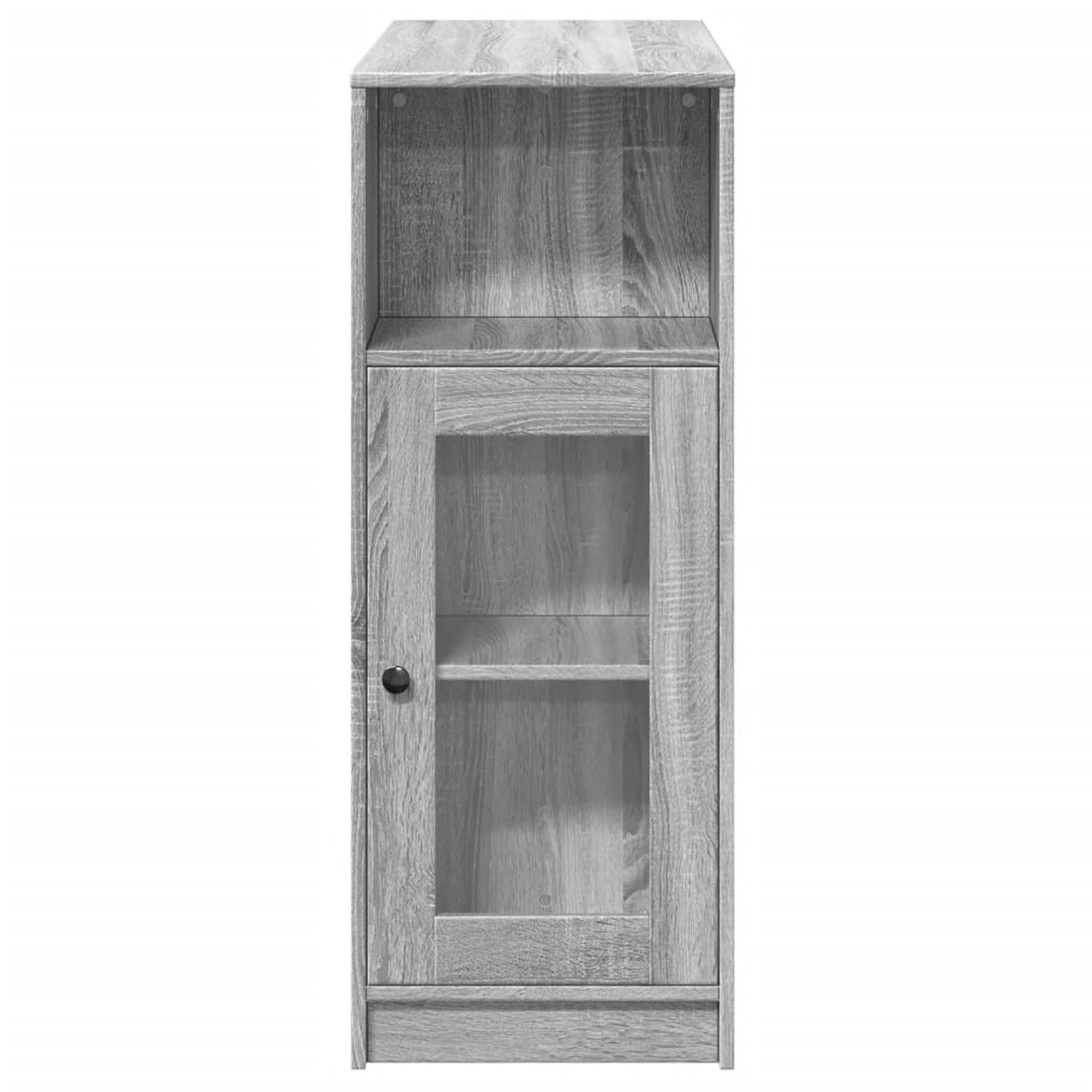 vidaXL Masă bar cu rafturi, gri sonoma, 101x40x103,5 cm lemn prelucrat