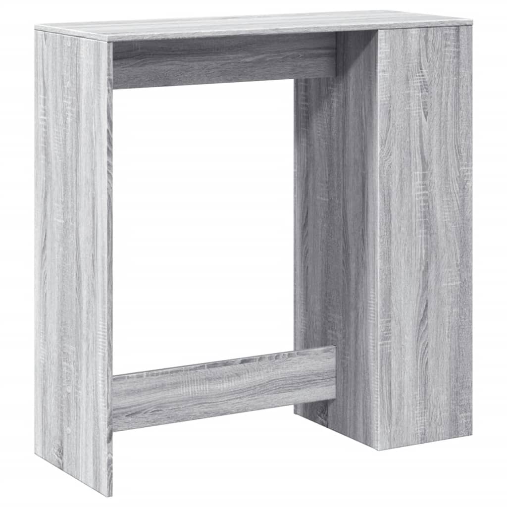 vidaXL Masă bar cu rafturi, gri sonoma, 101x40x103,5 cm lemn prelucrat