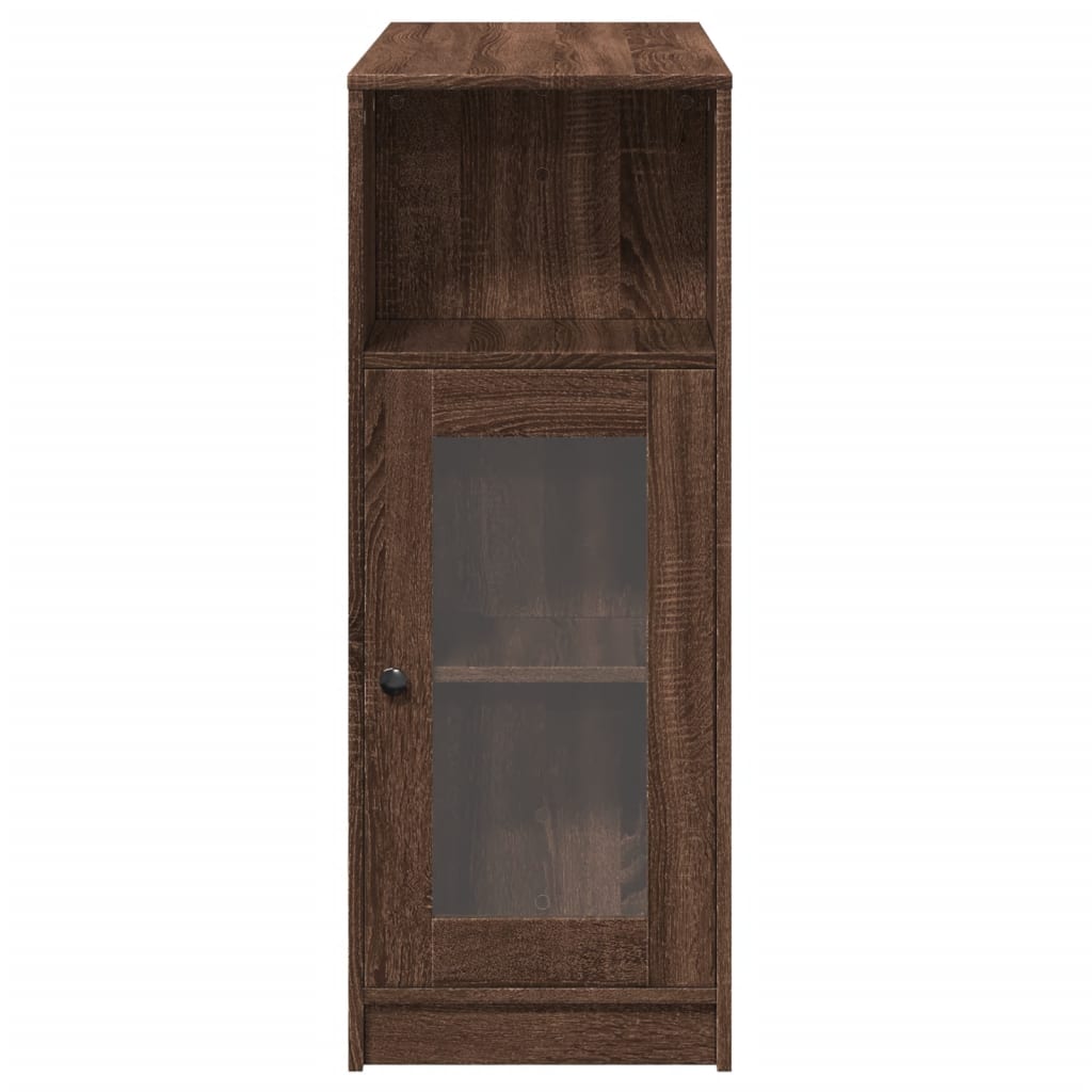 vidaXL Masă bar cu rafturi, stejar maro 101x40x103,5 cm lemn prelucrat