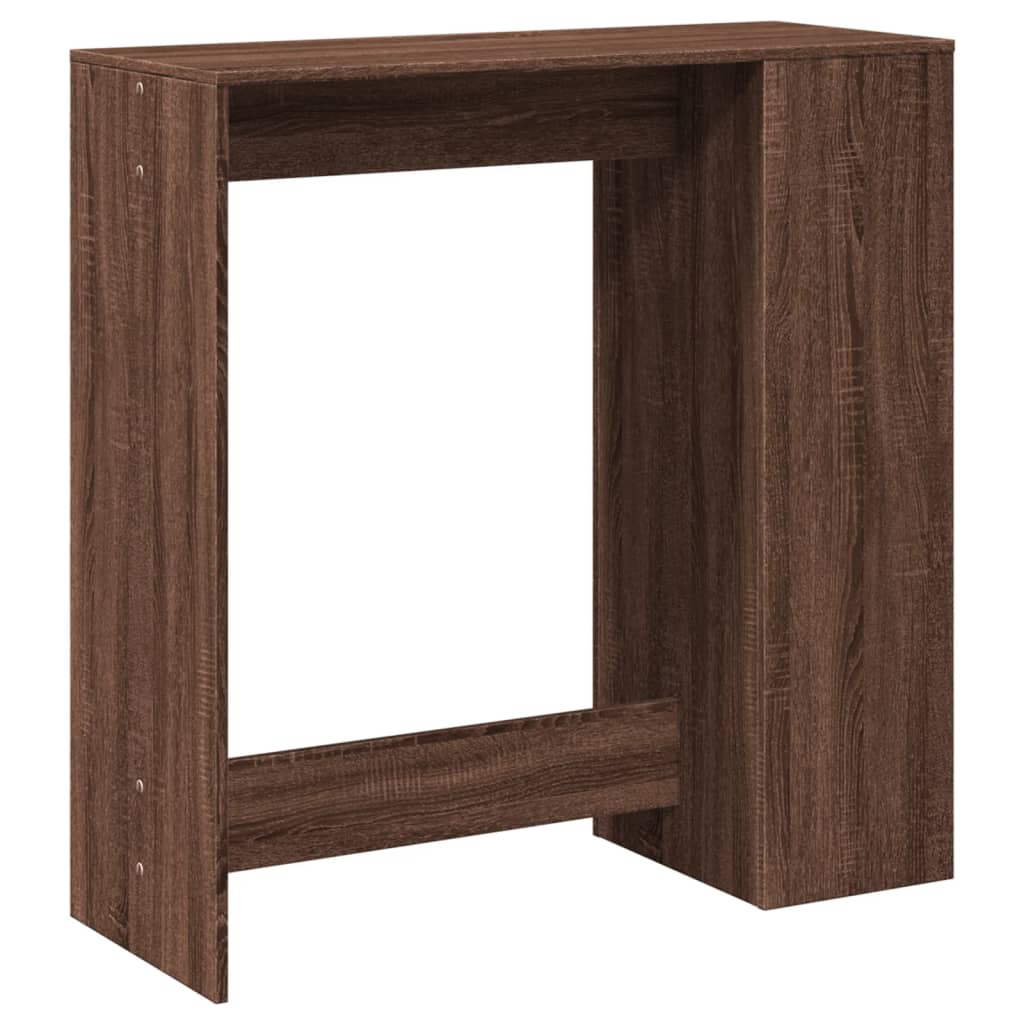 vidaXL Masă bar cu rafturi, stejar maro 101x40x103,5 cm lemn prelucrat