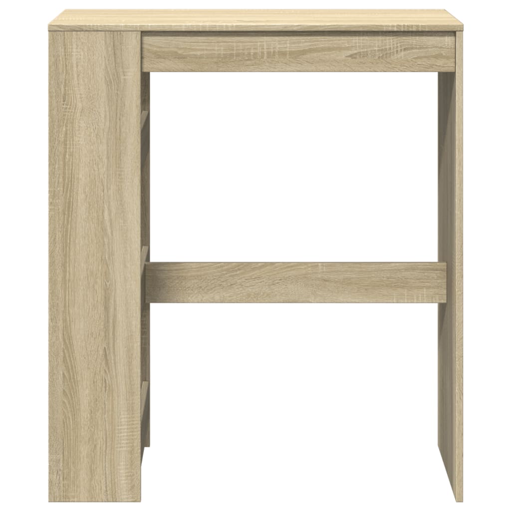 vidaXL Masă bar cu rafturi stejar sonoma 90x40x103,5 cm lemn prelucrat