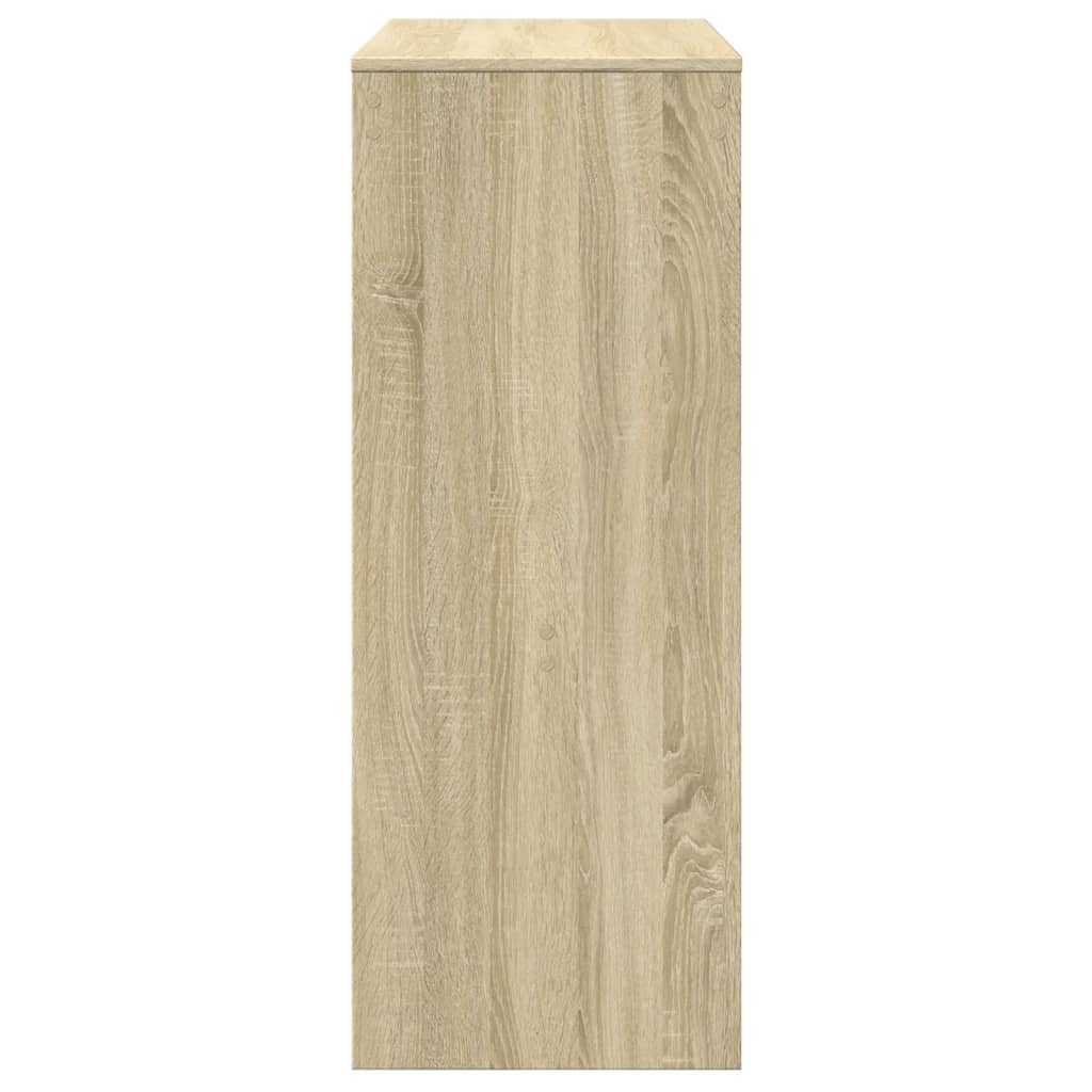 vidaXL Masă bar cu rafturi stejar sonoma 90x40x103,5 cm lemn prelucrat