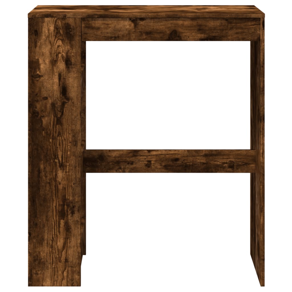 vidaXL Masă de bar cu rafturi, stejar fumuriu, 90x40x103,5 cm, lemn vidaXL Masă de bar cu rafturi, stejar fumuriu, 90x40x103,5 cm, lemn