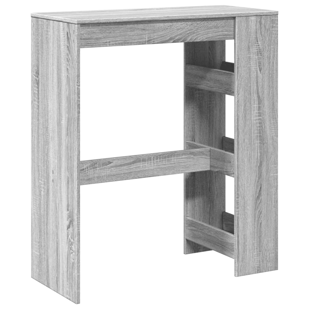 vidaXL Masă bar cu rafturi, gri sonoma, 90x40x103,5 cm, lemn prelucrat vidaXL Masă bar cu rafturi, gri sonoma, 90x40x103,5 cm, lemn prelucrat