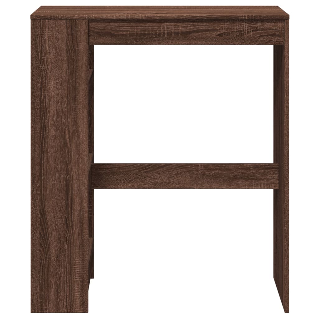 vidaXL Masă bar cu rafturi, stejar maro, 90x40x103,5 cm lemn prelucrat vidaXL Masă bar cu rafturi, stejar maro, 90x40x103,5 cm lemn prelucrat
