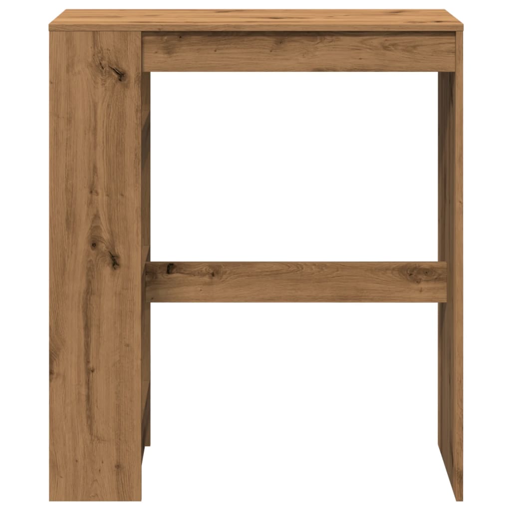 vidaXL Masă bar cu rafturi, stejar artizanal, 90x40x103,5 cm, lemn