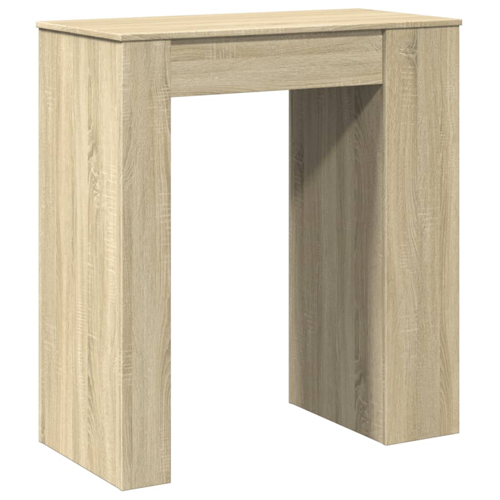 vidaXL Masă de bar cu rafturi, stejar sonoma, 95x47x103,5 cm, lemn vidaXL Masă de bar cu rafturi, stejar sonoma, 95x47x103,5 cm, lemn