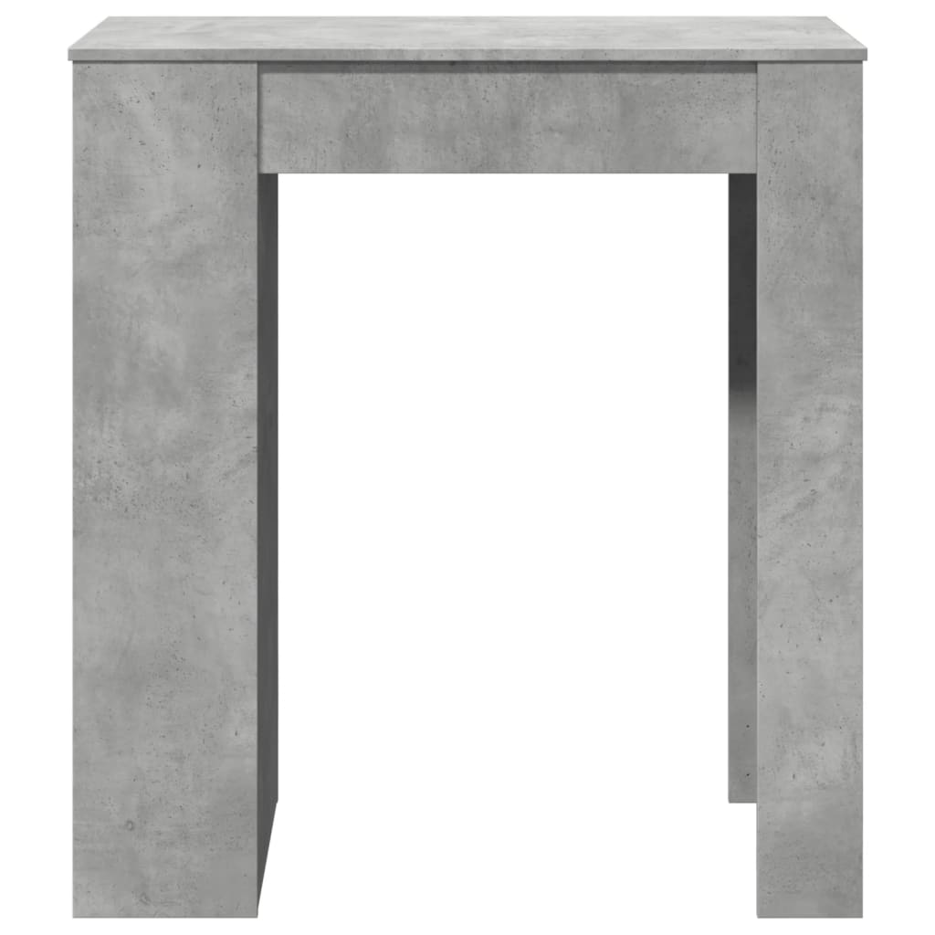 vidaXL Masă de bar cu rafturi gri beton 95x47x103,5 cm lemn prelucrat vidaXL Masă de bar cu rafturi gri beton 95x47x103,5 cm lemn prelucrat