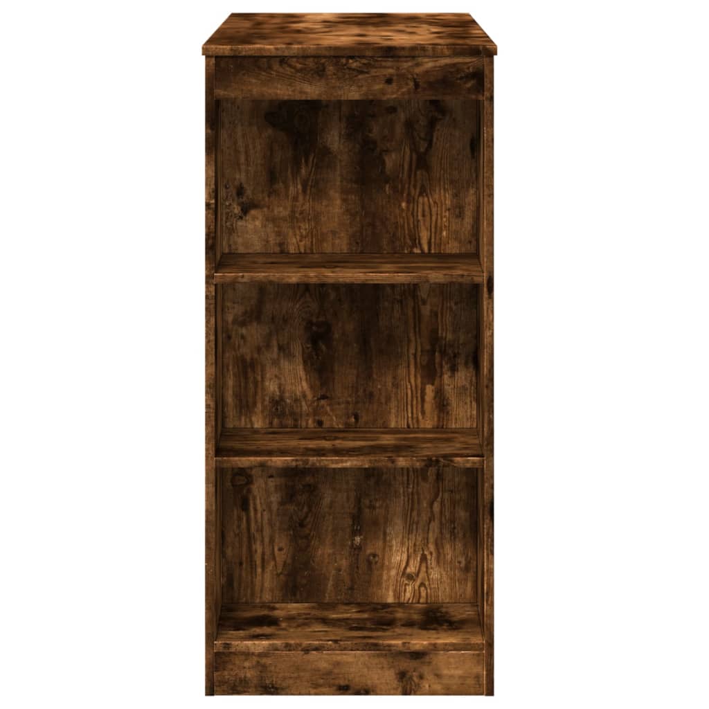 vidaXL Masă bar cu raft, stejar fumuriu, 95x47x103,5 cm lemn prelucrat vidaXL Masă bar cu raft, stejar fumuriu, 95x47x103,5 cm lemn prelucrat
