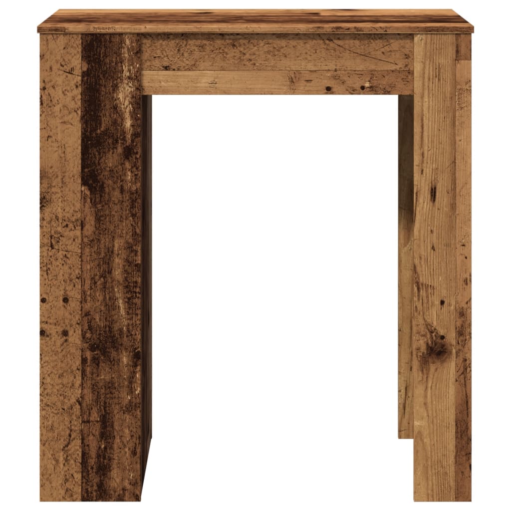 vidaXL Masă bar cu rafturi, lemn vechi, 95x47x103,5 cm, lemn prelucrat vidaXL Masă bar cu rafturi, lemn vechi, 95x47x103,5 cm, lemn prelucrat