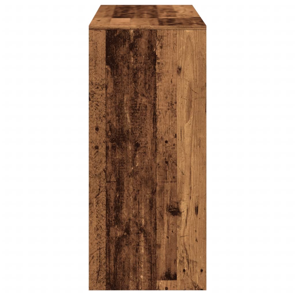 vidaXL Masă de bar cu raft lemn vechi 124x46x103,5 cm lemn prelucrat vidaXL Masă de bar cu raft lemn vechi 124x46x103,5 cm lemn prelucrat