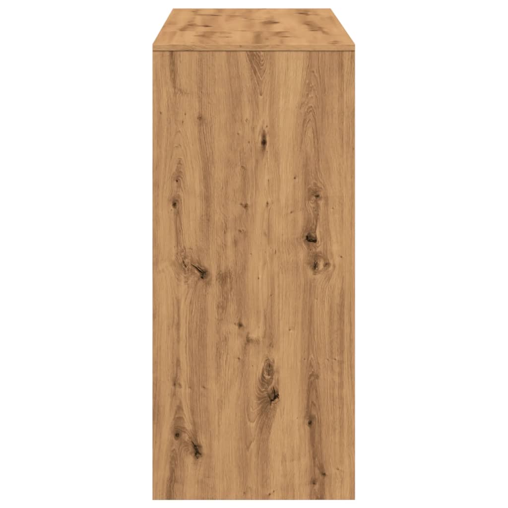 vidaXL Masă bar cu raft stejar artizanal 124x46x103,5cm lemn prelucrat vidaXL Masă bar cu raft stejar artizanal 124x46x103,5cm lemn prelucrat