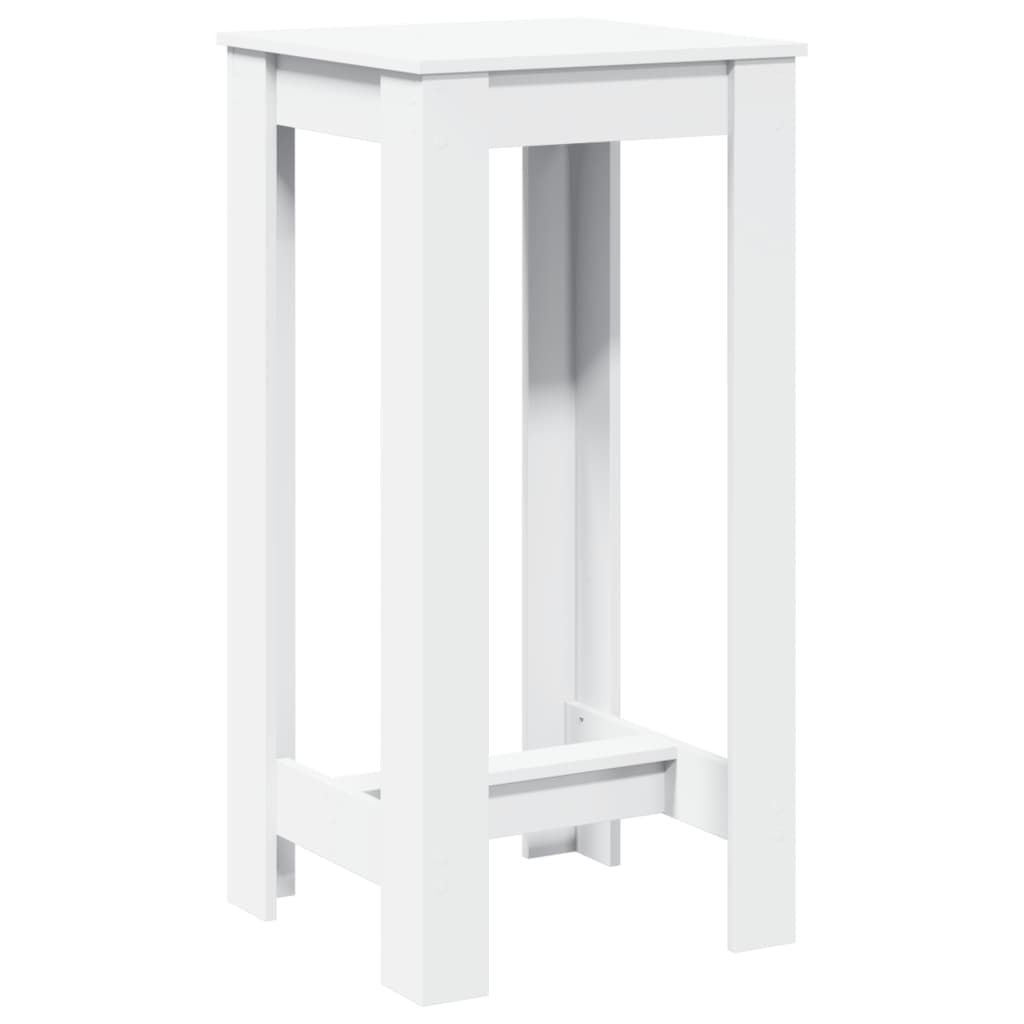 vidaXL Masă bar, alb, 51x50x103,5 cm, lemn prelucrat vidaXL Masă bar, alb, 51x50x103,5 cm, lemn prelucrat