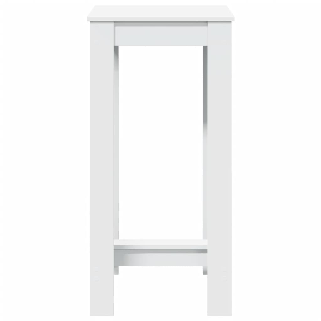 vidaXL Masă bar, alb, 51x50x103,5 cm, lemn prelucrat vidaXL Masă bar, alb, 51x50x103,5 cm, lemn prelucrat