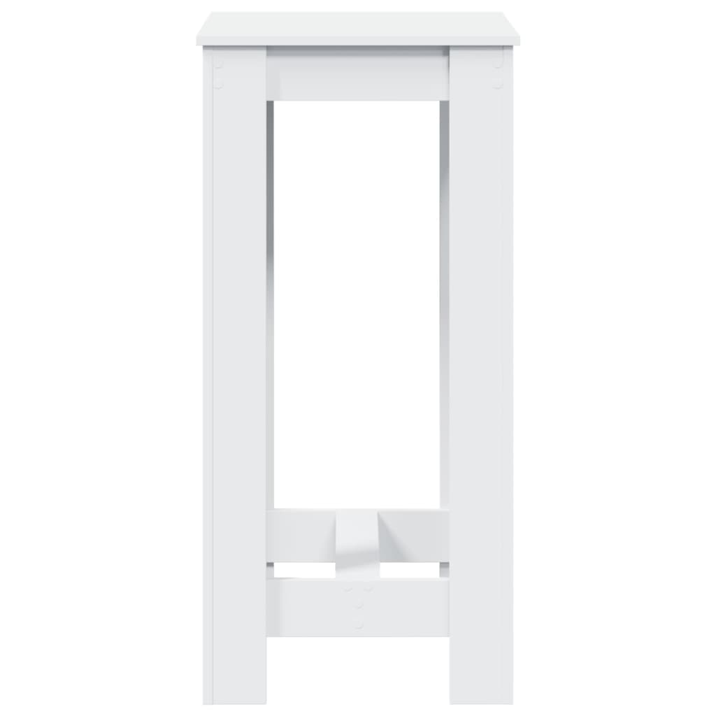 vidaXL Masă bar, alb, 51x50x103,5 cm, lemn prelucrat vidaXL Masă bar, alb, 51x50x103,5 cm, lemn prelucrat