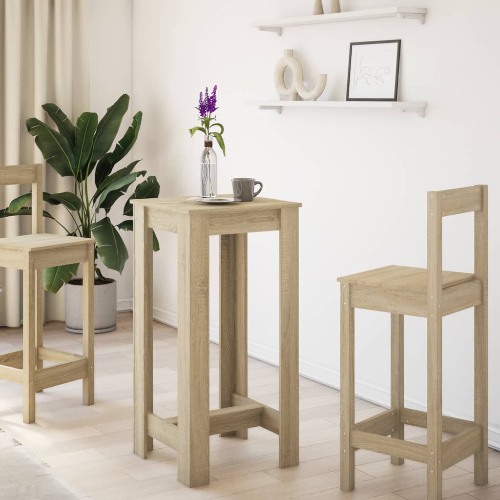vidaXL Masă bar, stejar sonoma, 51x50x103,5 cm, lemn prelucrat vidaXL Masă bar, stejar sonoma, 51x50x103,5 cm, lemn prelucrat