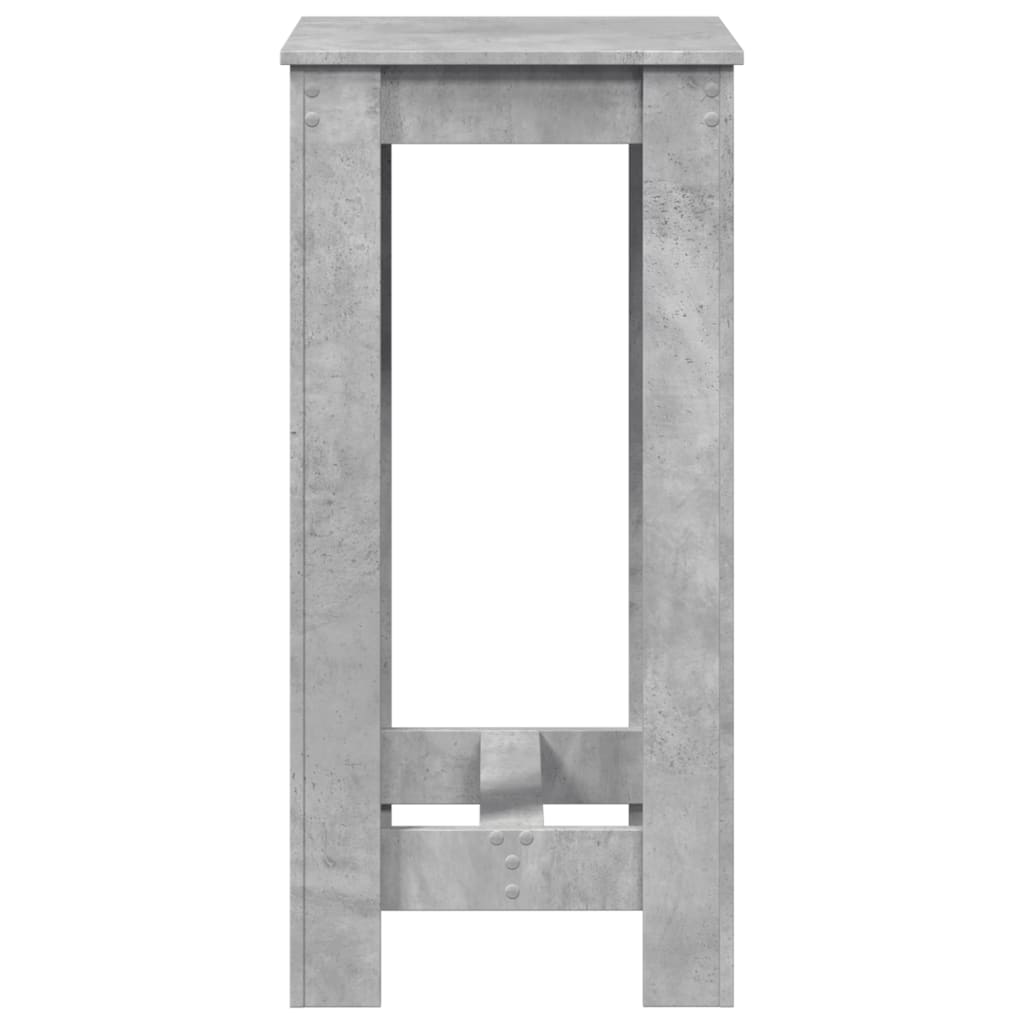 vidaXL Masă bar, gri beton, 51x50x103,5 cm, lemn prelucrat