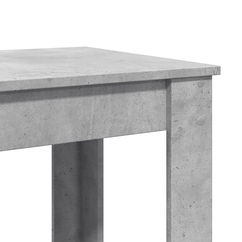 vidaXL Masă bar, gri beton, 51x50x103,5 cm, lemn prelucrat