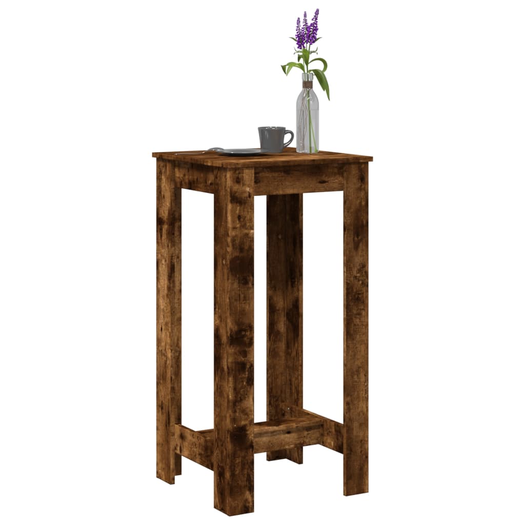 vidaXL Masă de bar, stejar fumuriu, 51x50x103,5 cm, lemn prelucrat vidaXL Masă de bar, stejar fumuriu, 51x50x103,5 cm, lemn prelucrat