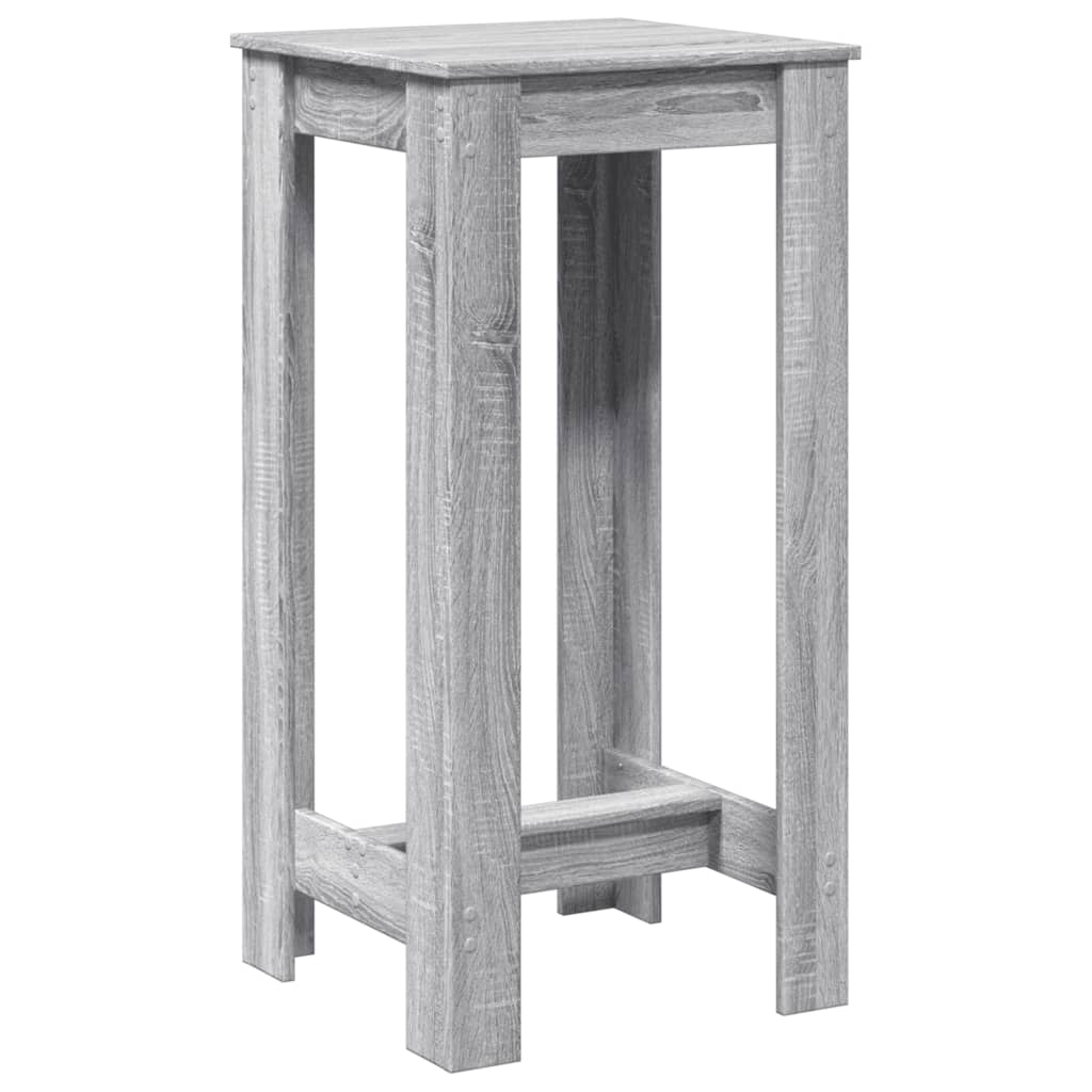 vidaXL Masă bar, gri sonoma, 51x50x103,5 cm, lemn prelucrat