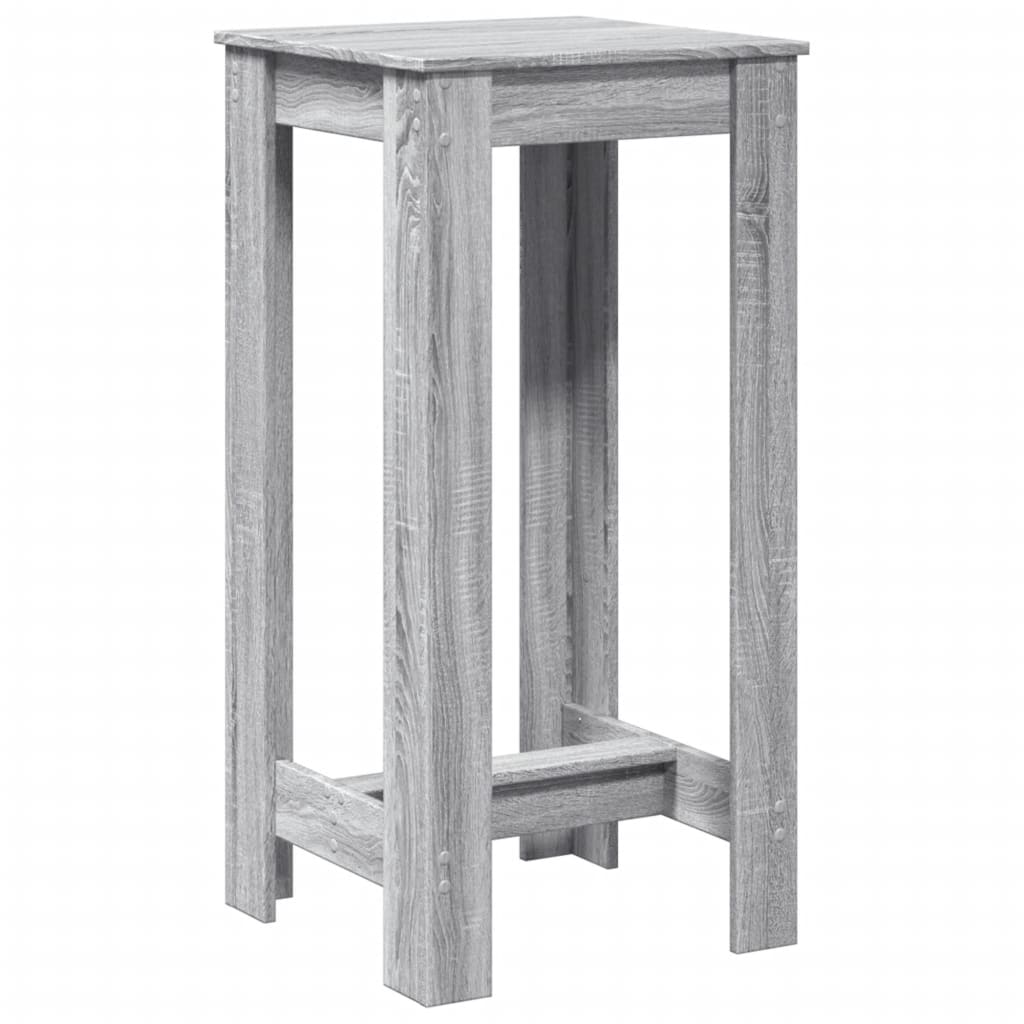 vidaXL Masă bar, gri sonoma, 51x50x103,5 cm, lemn prelucrat