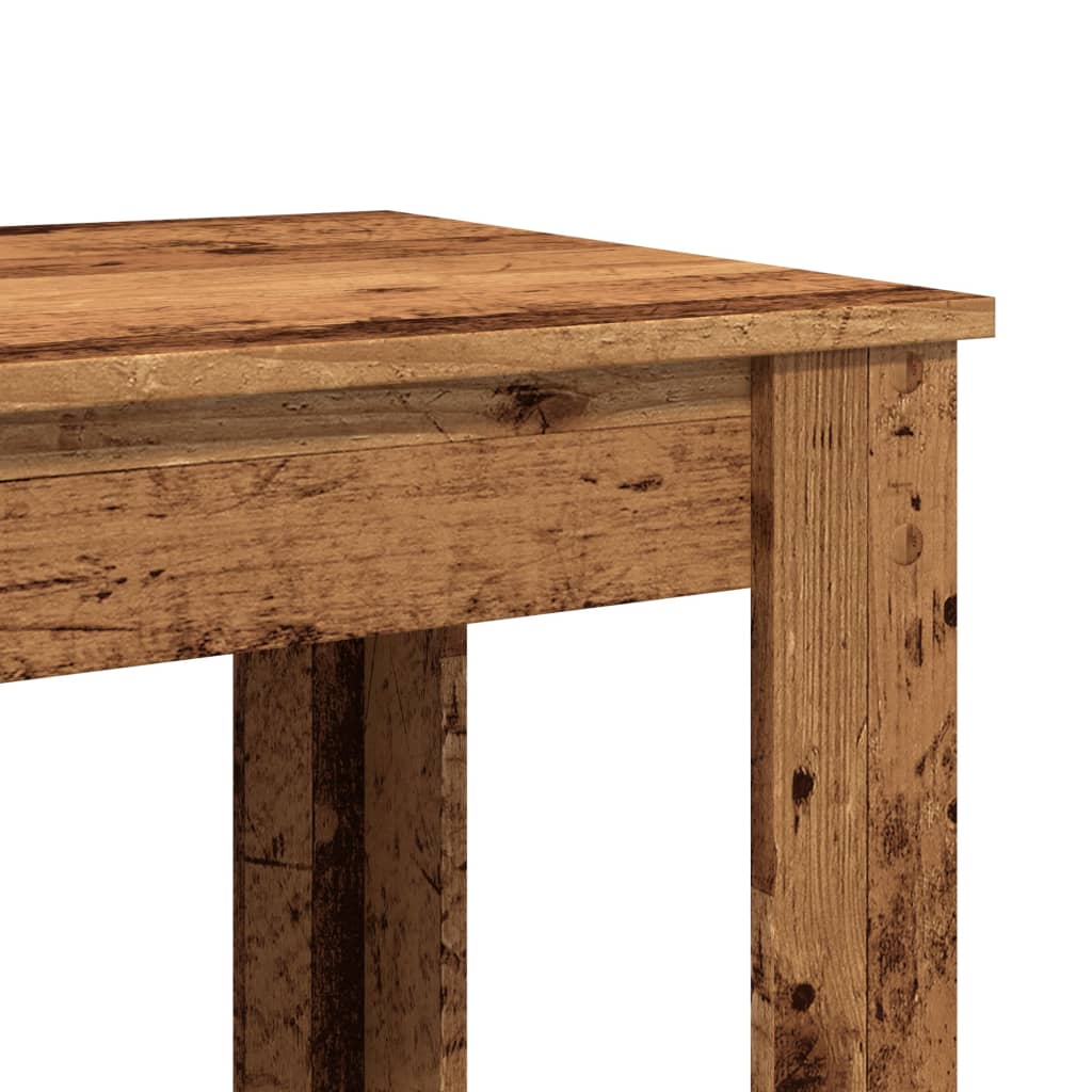 vidaXL Masă bar, lemn vechi, 51x50x103,5 cm, lemn prelucrat