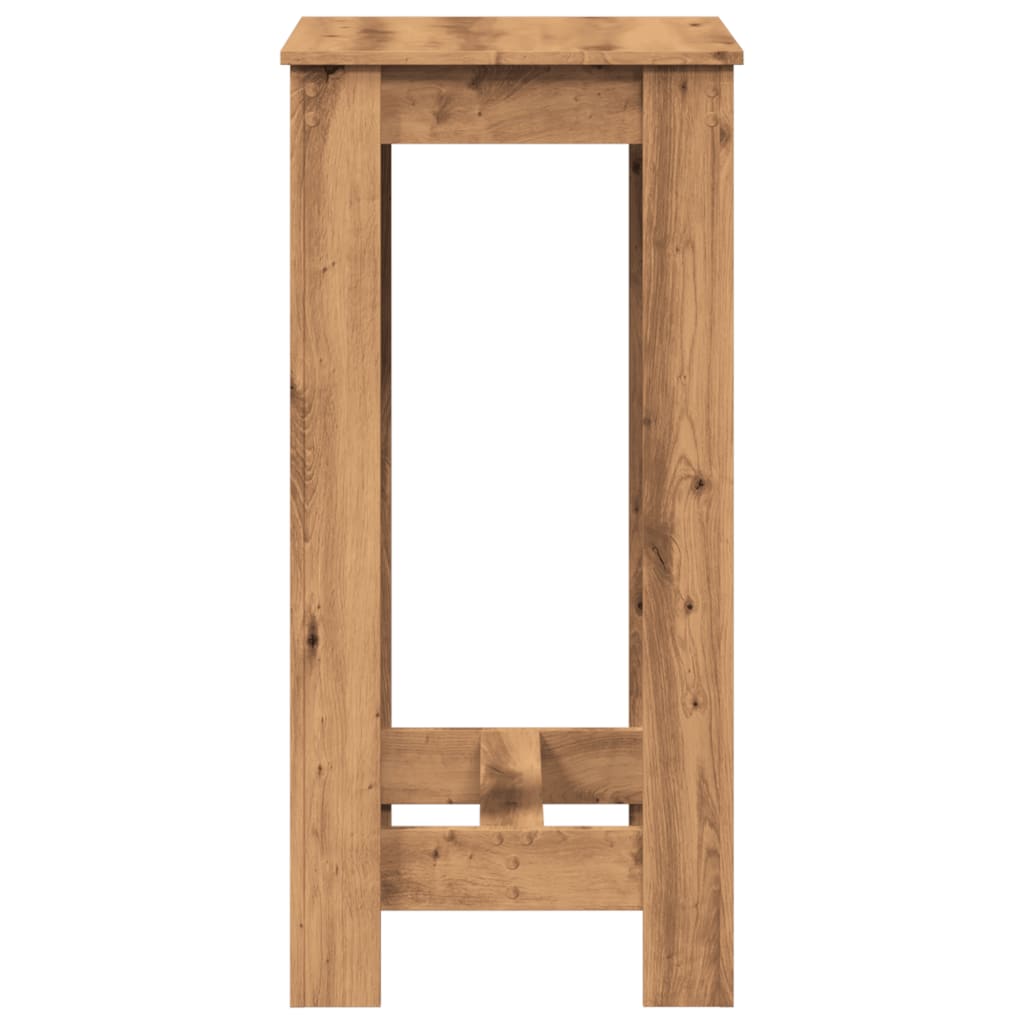 vidaXL Masă de bar, stejar artizanal, 51x50x103,5 cm, lemn prelucrat
