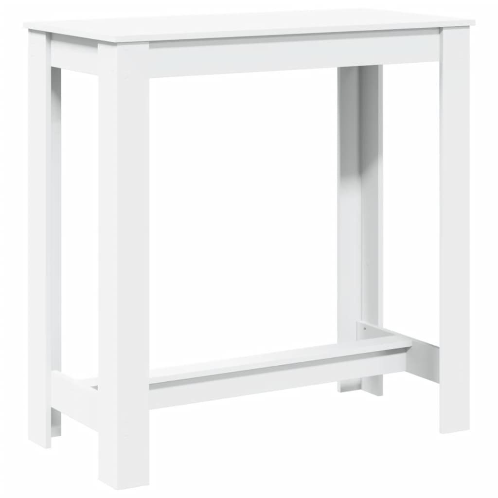 vidaXL Masă de bar, alb, 102x50x103,5 cm, lemn prelucrat vidaXL Masă de bar, alb, 102x50x103,5 cm, lemn prelucrat