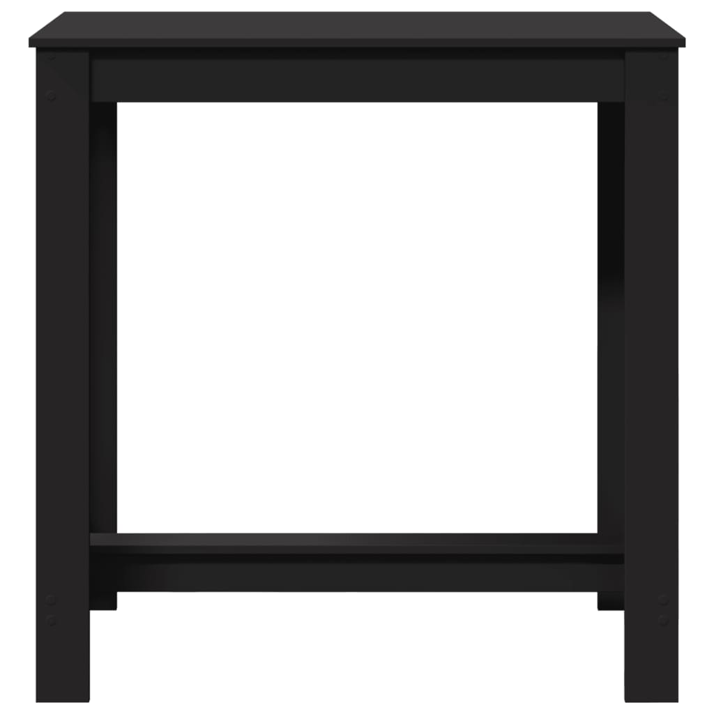 vidaXL Masă de bar, negru, 102x50x103,5 cm, lemn prelucrat