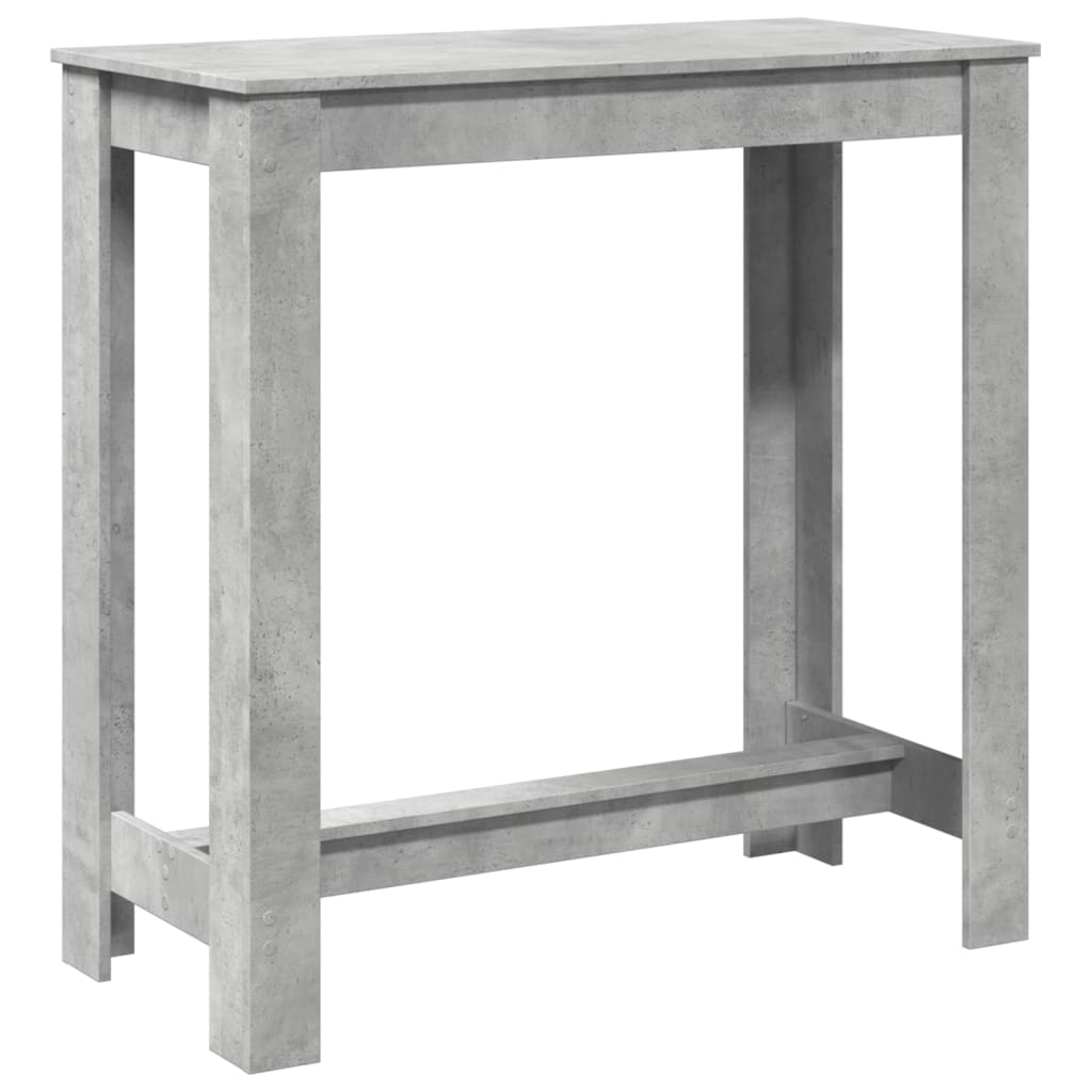 vidaXL Masă de bar, gri beton, 102x50x103,5 cm, lemn prelucrat vidaXL Masă de bar, gri beton, 102x50x103,5 cm, lemn prelucrat