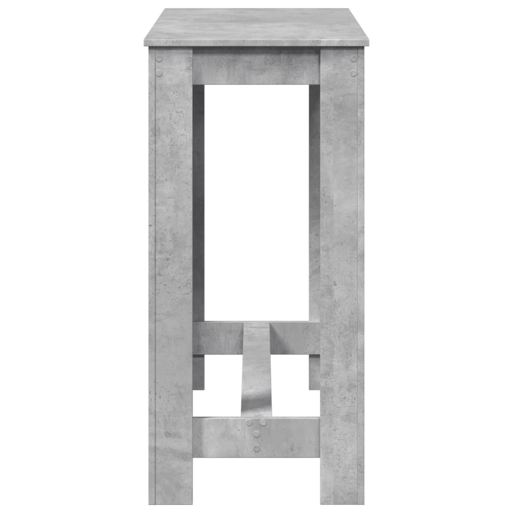vidaXL Masă de bar, gri beton, 102x50x103,5 cm, lemn prelucrat vidaXL Masă de bar, gri beton, 102x50x103,5 cm, lemn prelucrat