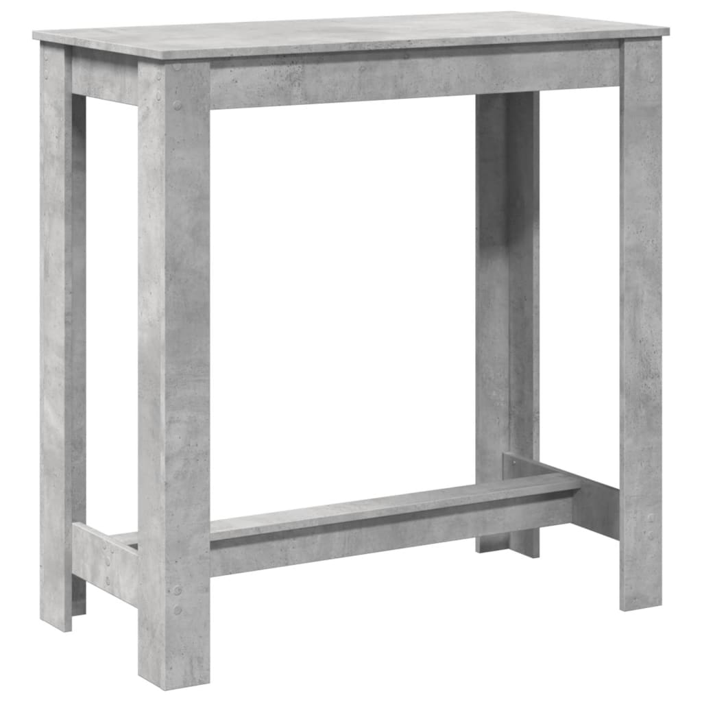vidaXL Masă de bar, gri beton, 102x50x103,5 cm, lemn prelucrat vidaXL Masă de bar, gri beton, 102x50x103,5 cm, lemn prelucrat
