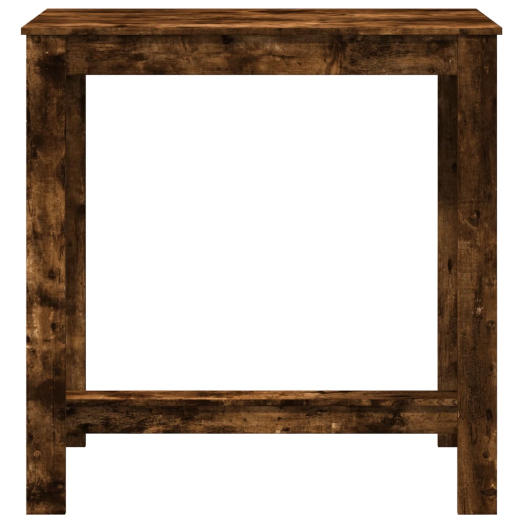 vidaXL Masă de bar, stejar fumuriu, 102x50x103,5 cm, lemn prelucrat