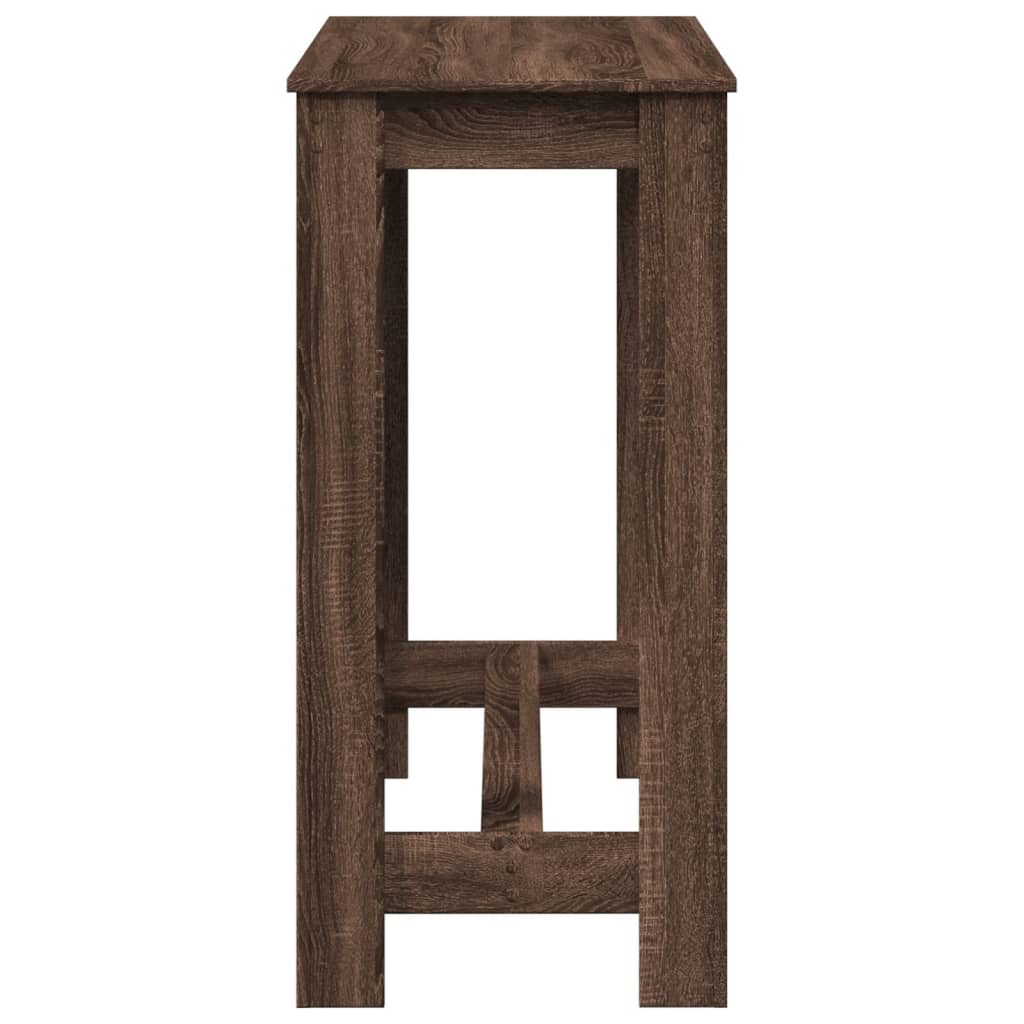 vidaXL Masă de bar, stejar maro, 102x50x103,5 cm, lemn prelucrat