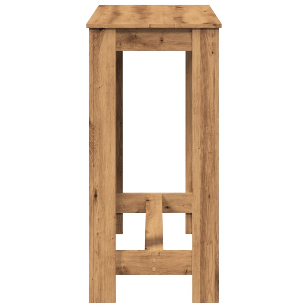 vidaXL Masă de bar, stejar artizanal, 102x50x103,5 cm, lemn prelucrat
