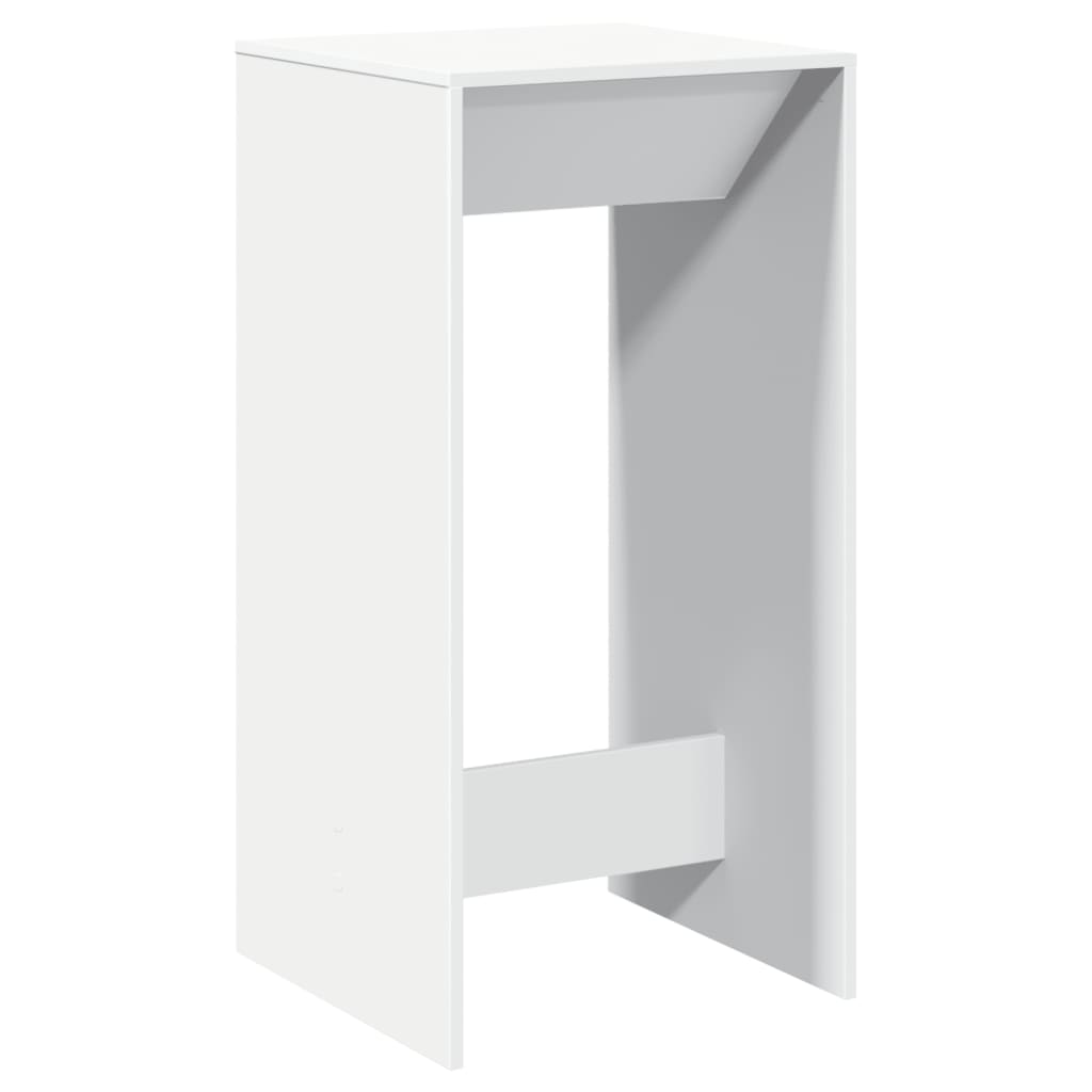 vidaXL Masă bar, alb, 51x50x103,5 cm, lemn prelucrat vidaXL Masă bar, alb, 51x50x103,5 cm, lemn prelucrat