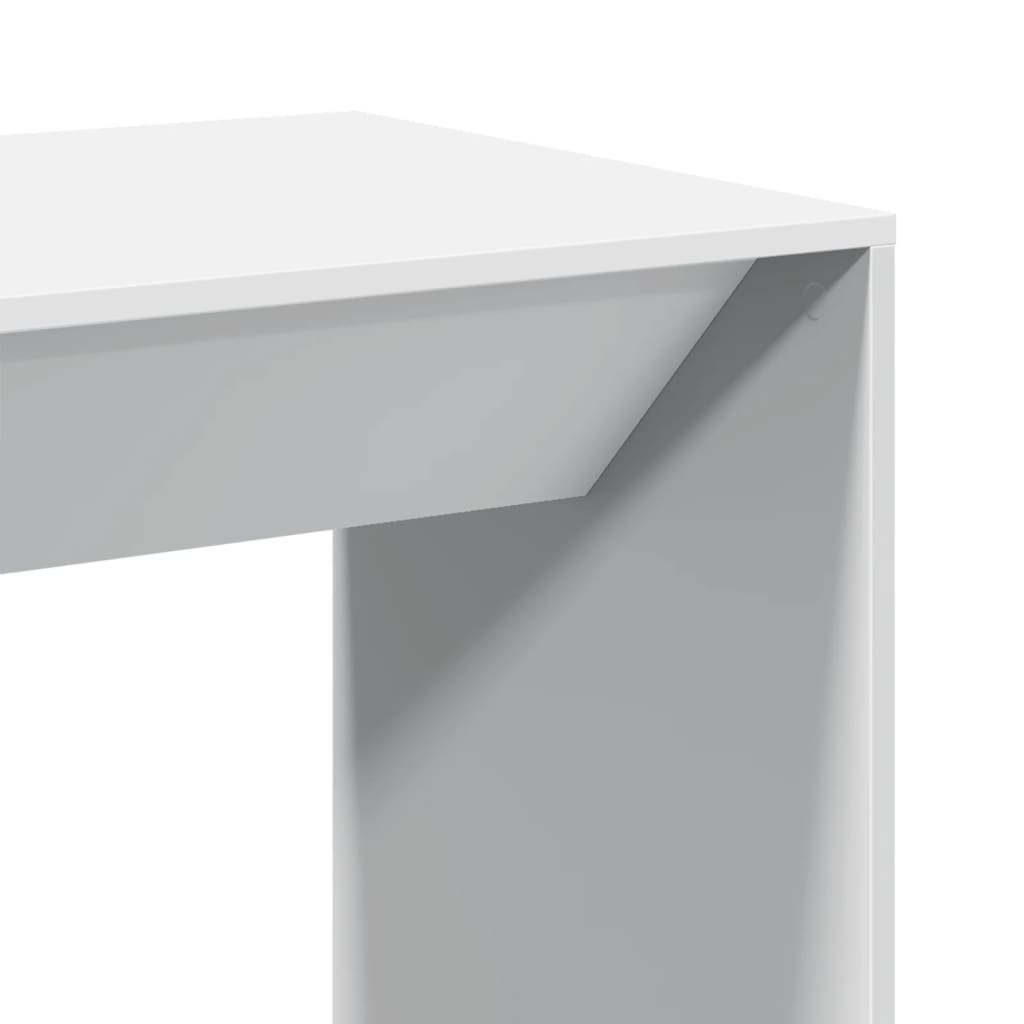 vidaXL Masă bar, alb, 51x50x103,5 cm, lemn prelucrat vidaXL Masă bar, alb, 51x50x103,5 cm, lemn prelucrat