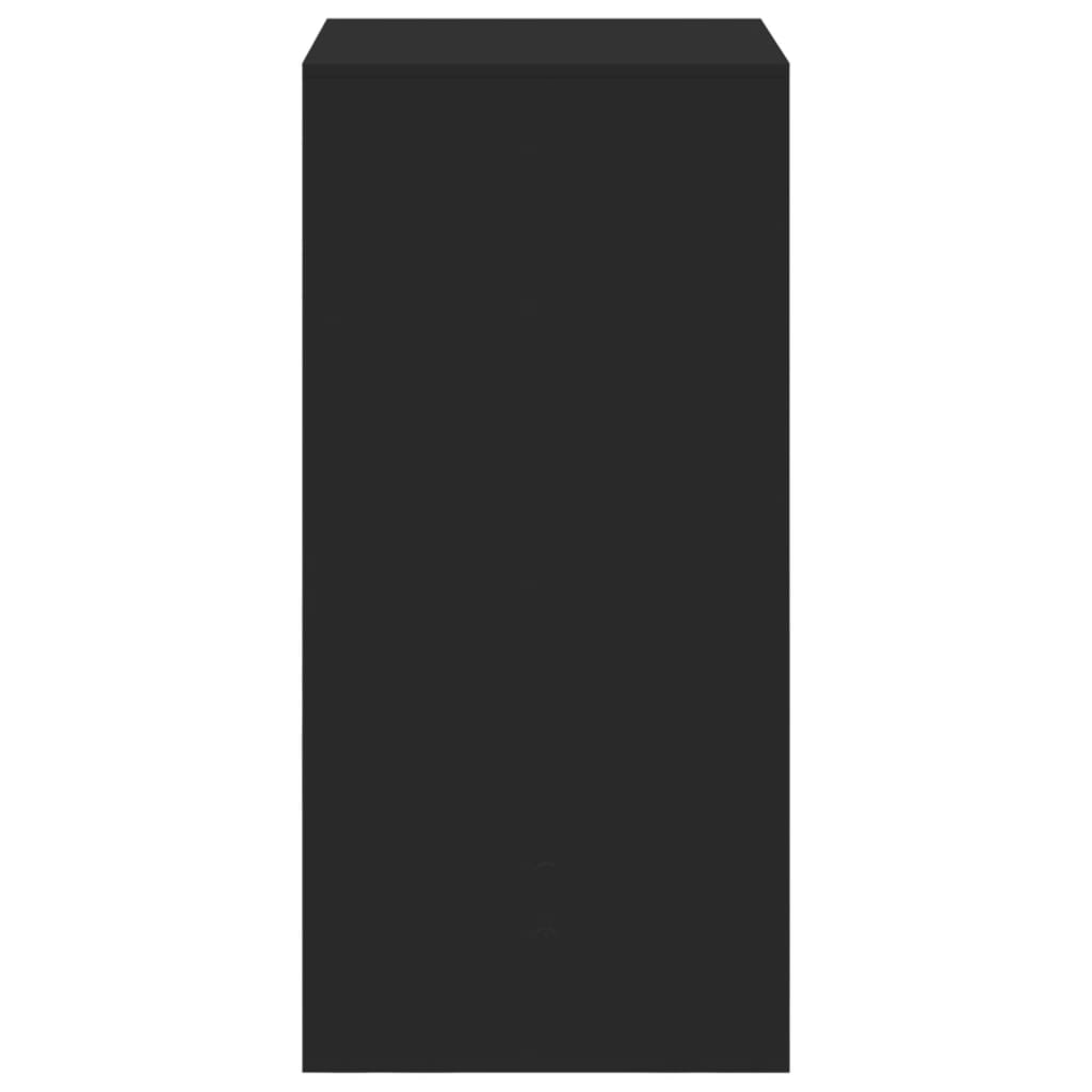 vidaXL Masă bar, negru, 51x50x103,5 cm, lemn prelucrat