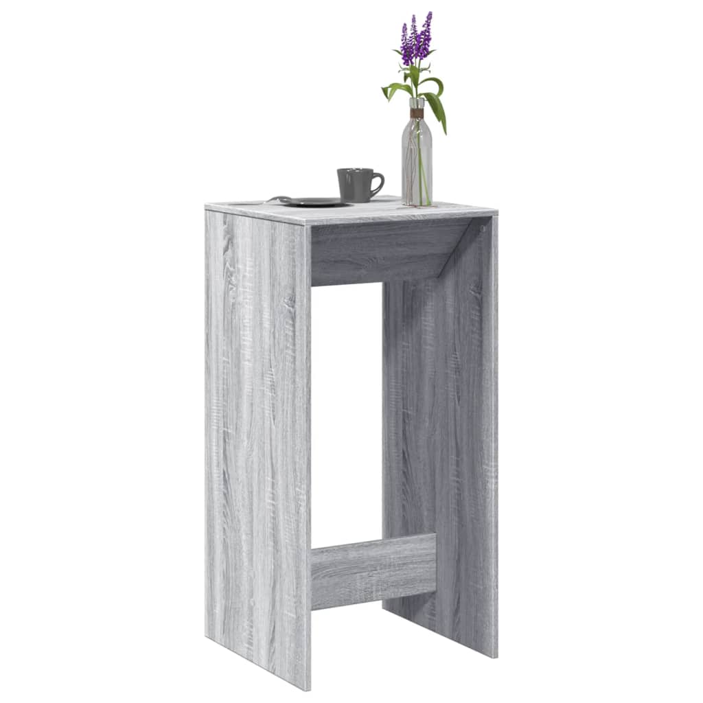 vidaXL Masă bar, gri sonoma, 51x50x103,5 cm, lemn prelucrat