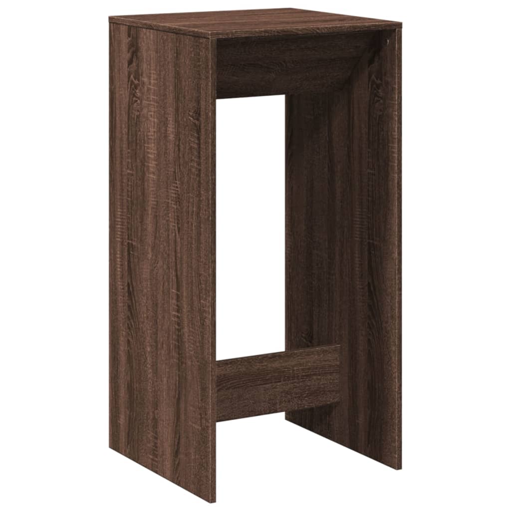 vidaXL Masă de bar, stejar maro, 51x50x103,5 cm, lemn prelucrat
