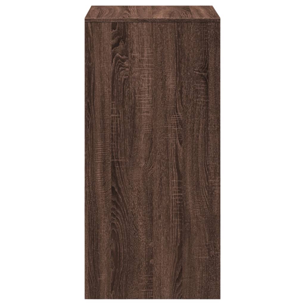 vidaXL Masă de bar, stejar maro, 51x50x103,5 cm, lemn prelucrat