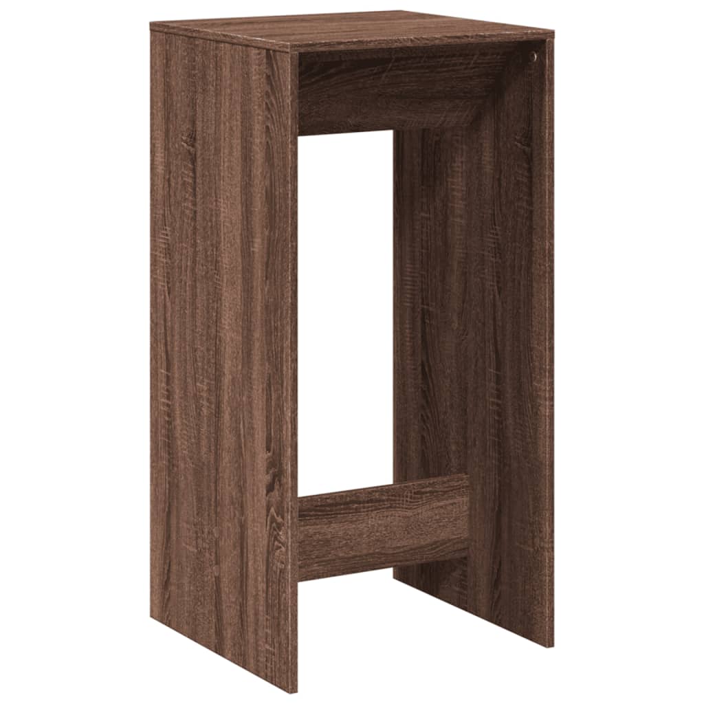 vidaXL Masă de bar, stejar maro, 51x50x103,5 cm, lemn prelucrat