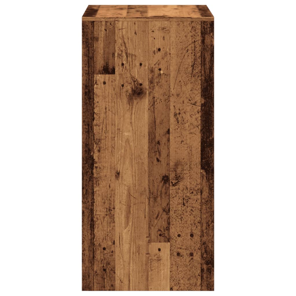 vidaXL Masă bar, lemn vechi, 51x50x103,5 cm, lemn prelucrat
