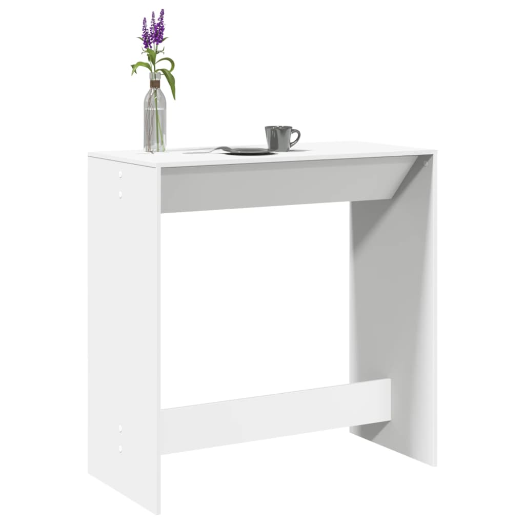 vidaXL Masă de bar, alb, 102x50x103,5 cm, lemn prelucrat vidaXL Masă de bar, alb, 102x50x103,5 cm, lemn prelucrat