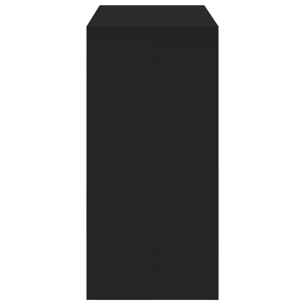 vidaXL Masă de bar, negru, 102x50x103,5 cm, lemn prelucrat