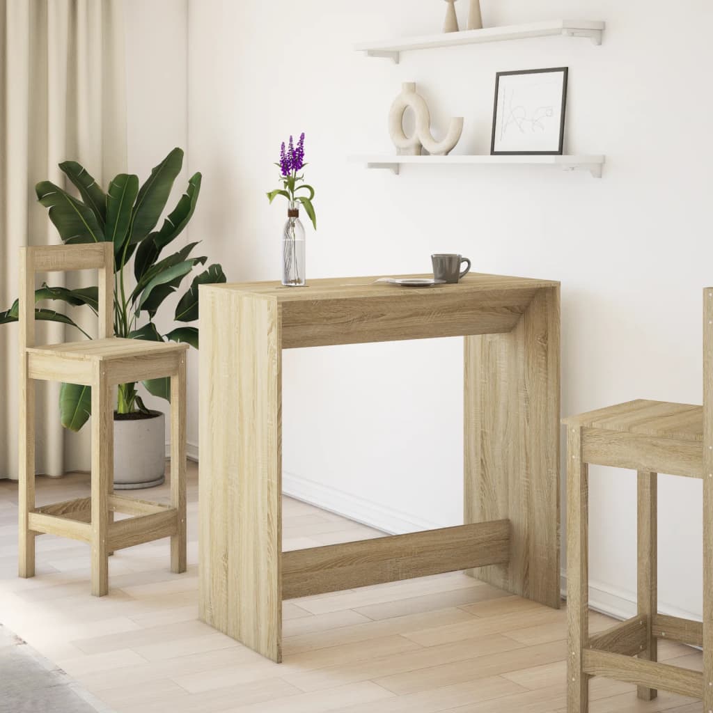 vidaXL Masă de bar, stejar Sonoma, 102x50x103,5 cm, lemn prelucrat