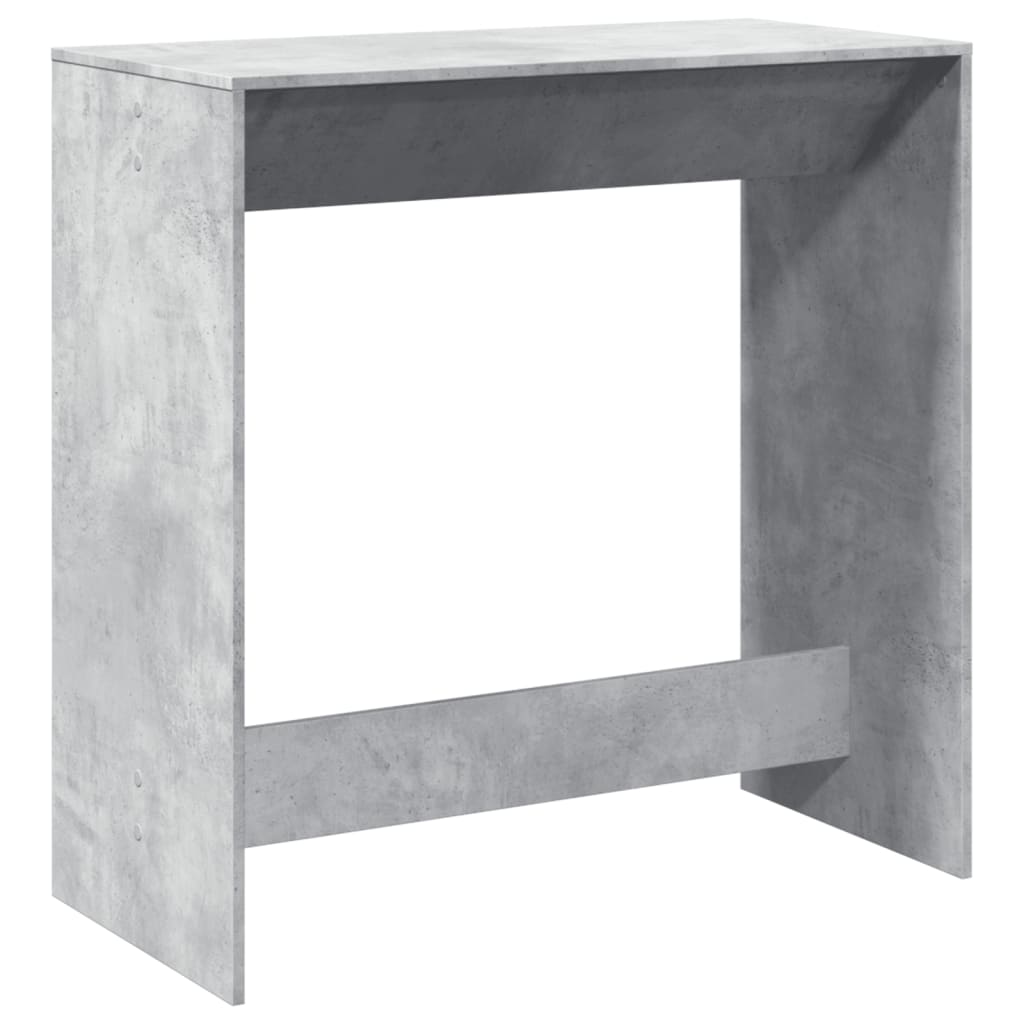 vidaXL Masă de bar, gri beton, 102x50x103,5 cm, lemn prelucrat